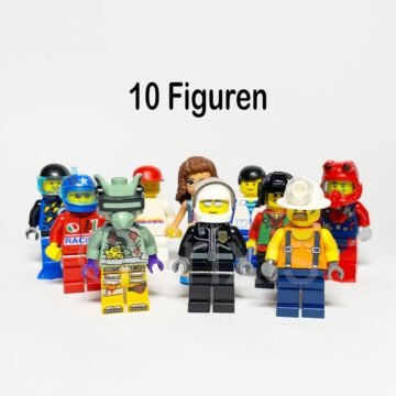 10 LEGO Figuren gemischt Vorderansicht