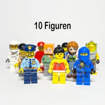 10 LEGO Minifiguren bunt gemischt Vorderansicht