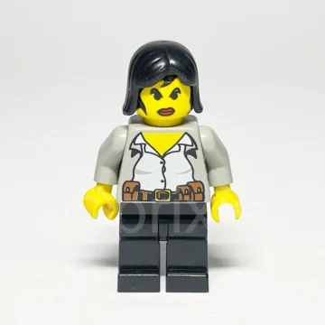 LEGO Adventurers Minifigur Alexis Sanister ADV002 gebraucht Vorderansicht