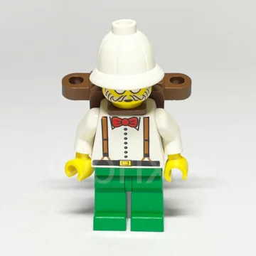 LEGO Adventurers Minifigur Dr. Kilroy ADV040 gebraucht Vorderansicht