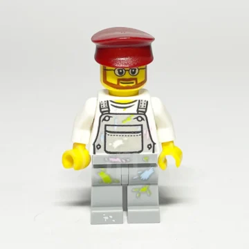 LEGO BrickLink Designer Program Minifigur Ole Kirk Kristiansen BDP025 gebraucht Vorderansicht