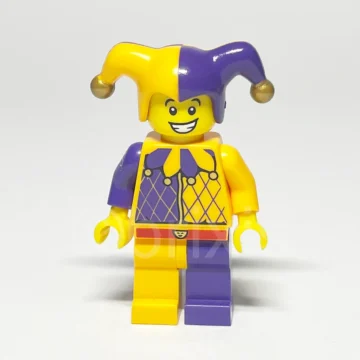 LEGO Collectible Jester Minifigur COL187 Vorderansicht