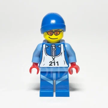 LEGO Collectible Skier Minifigur COL028 Vorderansicht