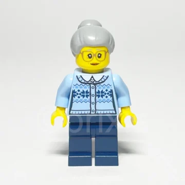 LEGO Holiday amp Event Grandmother Minifigur HOL106 Vorderansicht