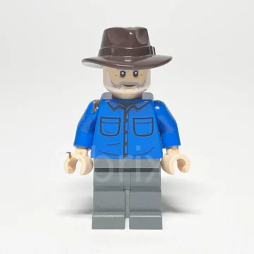 LEGO Jurassic World Dr. Alan Grant Minifigur JW081 Vorderansicht