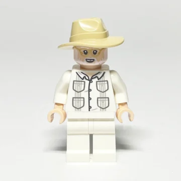 LEGO Jurassic World John Hammond Minifigur JW103 Vorderansicht