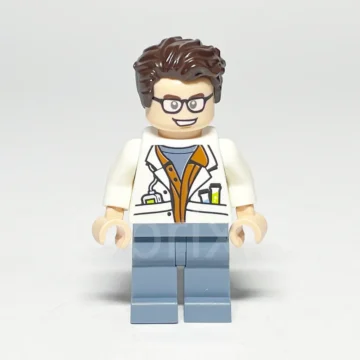 LEGO Jurassic World Minifigur Scientist JW041 gebraucht Vorderansicht