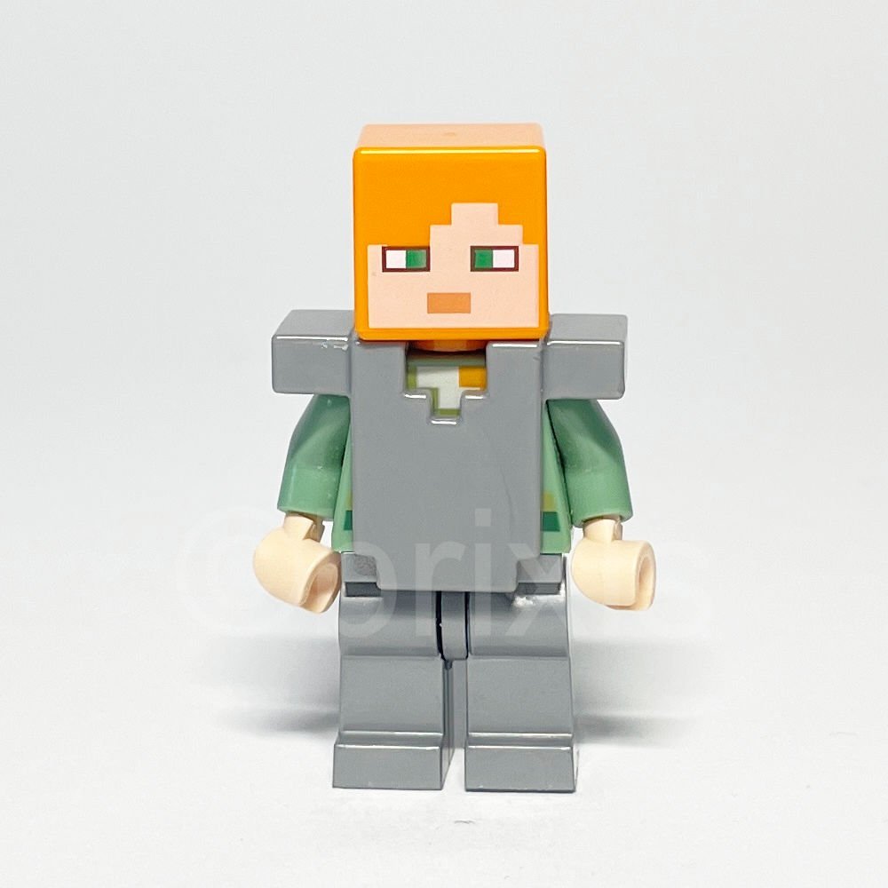 LEGO Minecraft: Alex (MIN059) - LEGO Minecraft Alex Minifigure MIN059 LEGO Minecraft Alex Minifigure MIN059 Vorderansicht