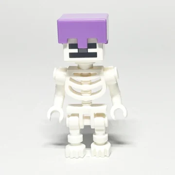 LEGO Minecraft Skeleton Minifigur MIN065 Vorderansicht