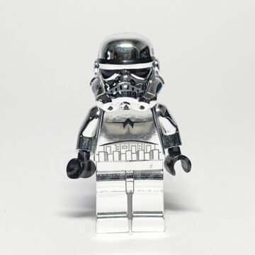 LEGO Minifigur SW0097 Imperial Stormtrooper Chrome Vorderansicht