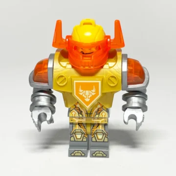 LEGO NEXO KNIGHTS Minifigur Axl NEX137 gebraucht Vorderansicht