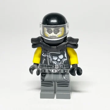 LEGO NINJAGO Minifigur Chopper Maroon NJO0399 gebraucht Vorderansicht