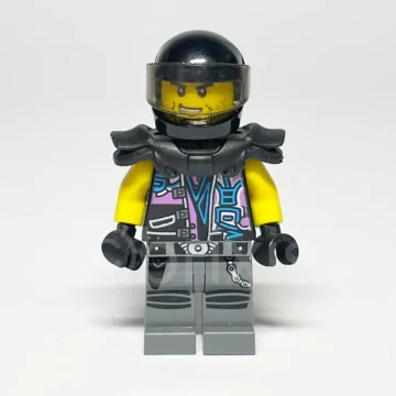 LEGO NINJAGO Minifigur Skip Vicious NJO0395 gebraucht Vorderansicht