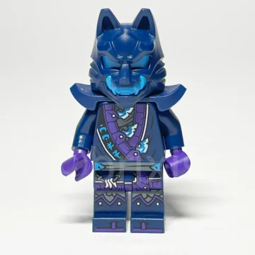 LEGO NINJAGO Minifigur Wolf Mask Warrior NJO0851 gebraucht Vorderansicht