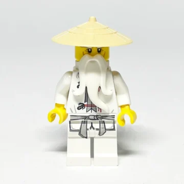 LEGO NINJAGO Minifigur Wu Sensei NJO0046 gebraucht Vorderansicht