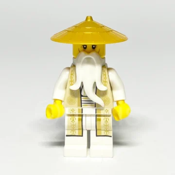 LEGO NINJAGO Minifigur Wu Sensei NJO0168 gebraucht Vorderansicht