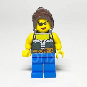 LEGO Pirates Minifigur Pirate Female PI101 gebraucht Vorderansicht
