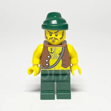 LEGO Pirates Minifigur Pirate Vest and Anchor Tattoo PI095 gebraucht Vorderansicht