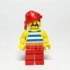 LEGO Pirates Pirate Blue White Stripes Shirt Minifigure PI076 Vorderansicht