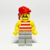 LEGO Pirates Pirate Minifigur PI044 Vorderansicht