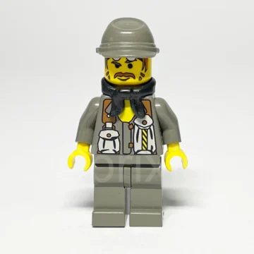 LEGO Rock Raiders Minifigur Docs RCK003 gebraucht Vorderansicht