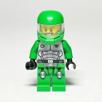 LEGO Space Minifigur Chuck Stonebreaker GS009 gebraucht Vorderansicht