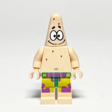 LEGO SpongeBob SquarePants Patrick Minifigur BOB002 Vorderansicht