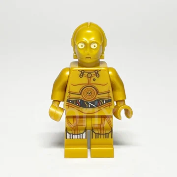 LEGO Star Wars Minifigur C 3PO SW0700 gebraucht Vorderansicht