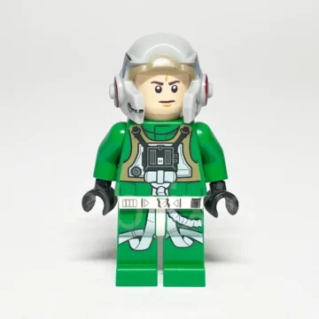 LEGO Star Wars Minifigur Rebel Pilot A wing SW0819 gebraucht Vorderansicht