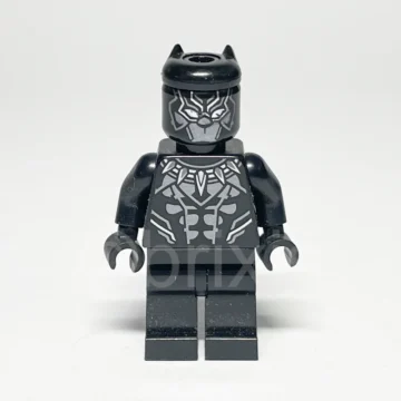 LEGO Super Heroes Minifigur Black Panther SH0807 gebraucht Vorderansicht