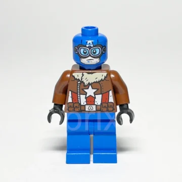 LEGO Super Heroes Minifigur Pilot Captain America SH0374 gebraucht Vorderansicht
