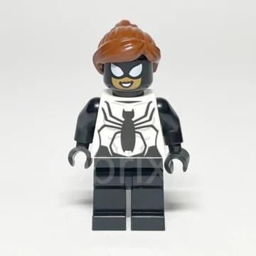 LEGO Super Heroes Minifigur Spider Girl SH0615 gebraucht Vorderansicht