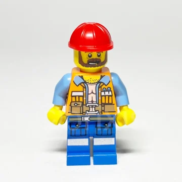 LEGO The LEGO Movie Minifigur Frank the Foreman TLM047 gebraucht Vorderansicht