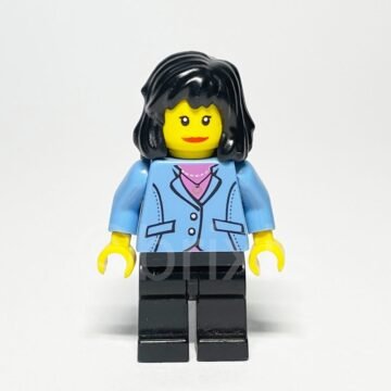 LEGO Town Medium Blue Jacket Minifigure GAME006 Vorderansicht