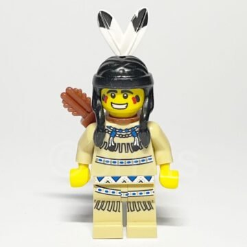 Lego Minifigur COL001 Tribal Hunter Vorderansicht