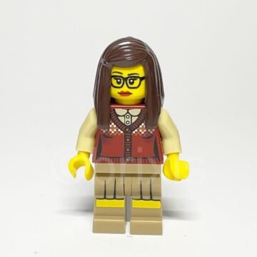 Lego Minifigur COL145 Librarian Vorderansicht