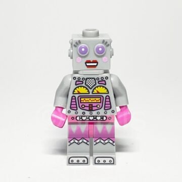 Lego Minifigur COL178 Lady Robot Vorderansicht