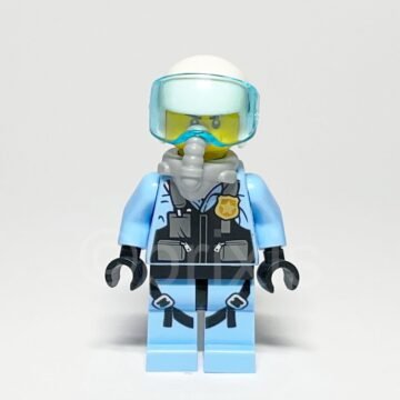 Lego Minifigur CTY0980 Sky Police Jet Pilot Vorderansicht