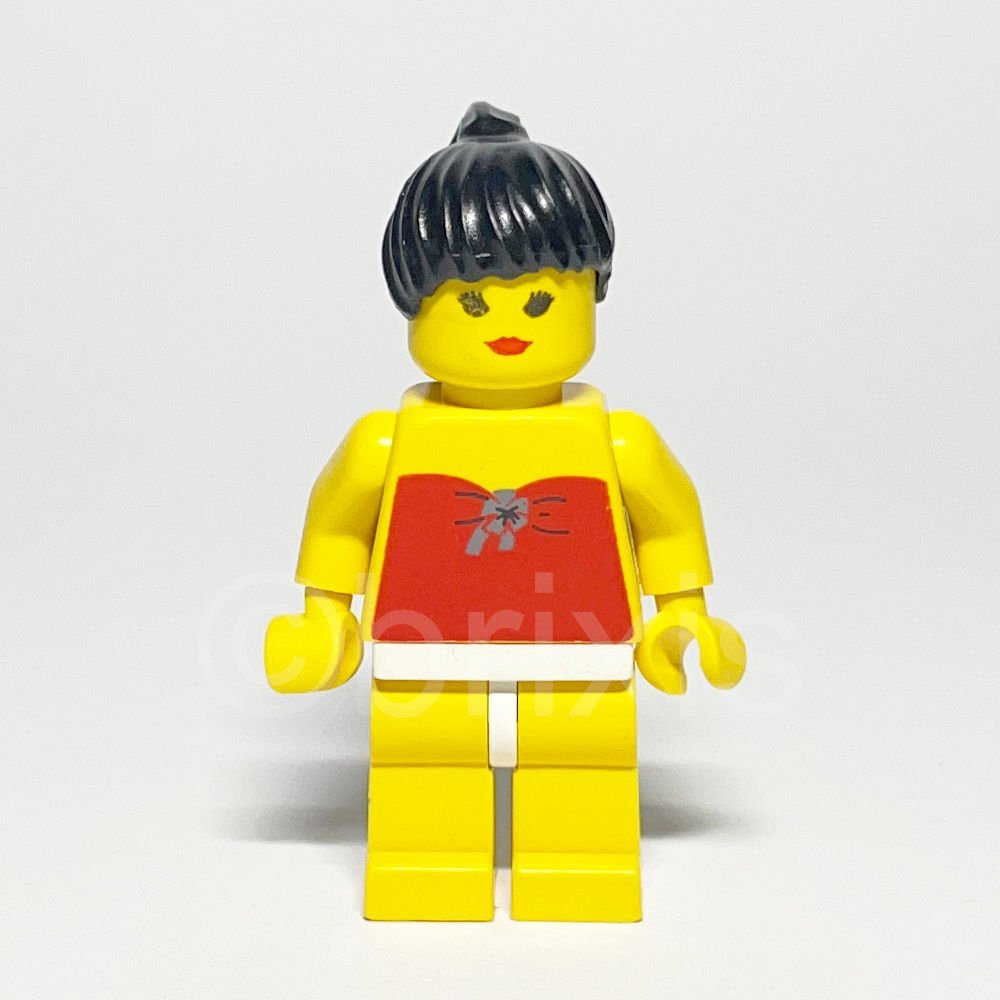 LEGO Town: Red Halter Top (PAR009A) - Lego Minifigur PAR009A Red Halter Top Lego Minifigur PAR009A Red Halter Top Vorderansicht
