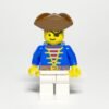 Lego Minifigur PI009 Pirate Blue Jacket Vorderansicht