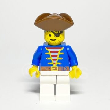 Lego Minifigur PI009 Pirate Blue Jacket Vorderansicht