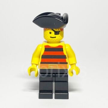 Lego Minifigur PI025 Pirate Red Vorderansicht