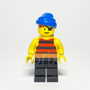 Lego Minifigur PI027 Pirate Red Vorderansicht