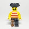 Lego Minifigur PI038 Pirate Red Vorderansicht