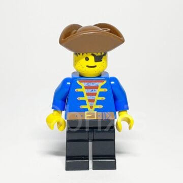 Lego Minifigur PI080 Pirate Blue Jacket Vorderansicht
