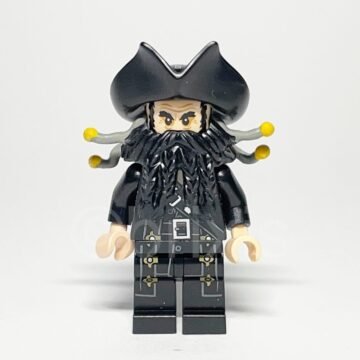 Lego Minifigur POC007 Blackbeard Vorderansicht