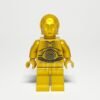 Lego Minifigur SW0161 C 3PO Pearl Gold Vorderansicht