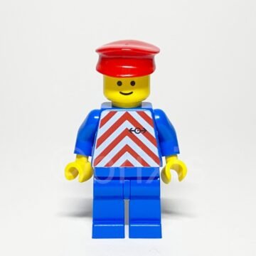 Lego Minifigur TRN050 Gleisarbeiter Vorderansicht