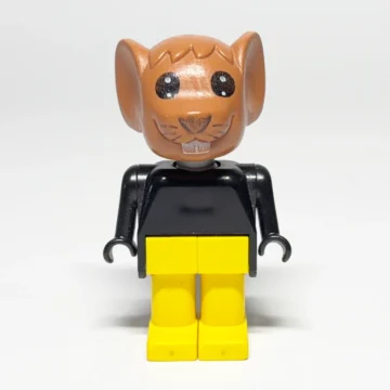 LEGO Fabuland Minifigur Fabuland Mouse (FAB9D) gebraucht - Vorderansicht