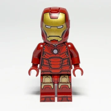 LEGO Super Heroes Minifigur Iron Man (SH0825) gebraucht - Vorderansicht